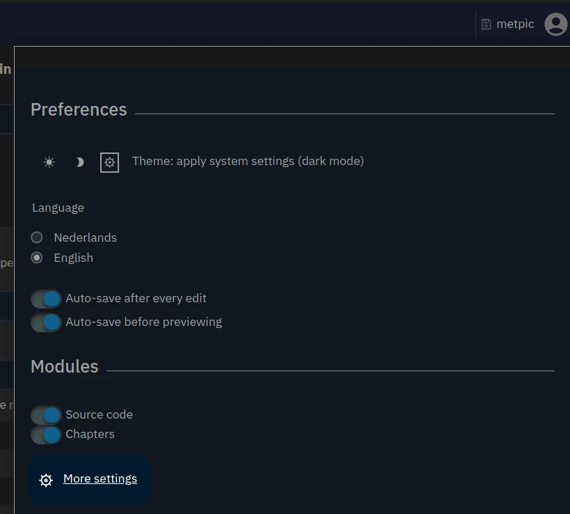Accessing from the Web studio